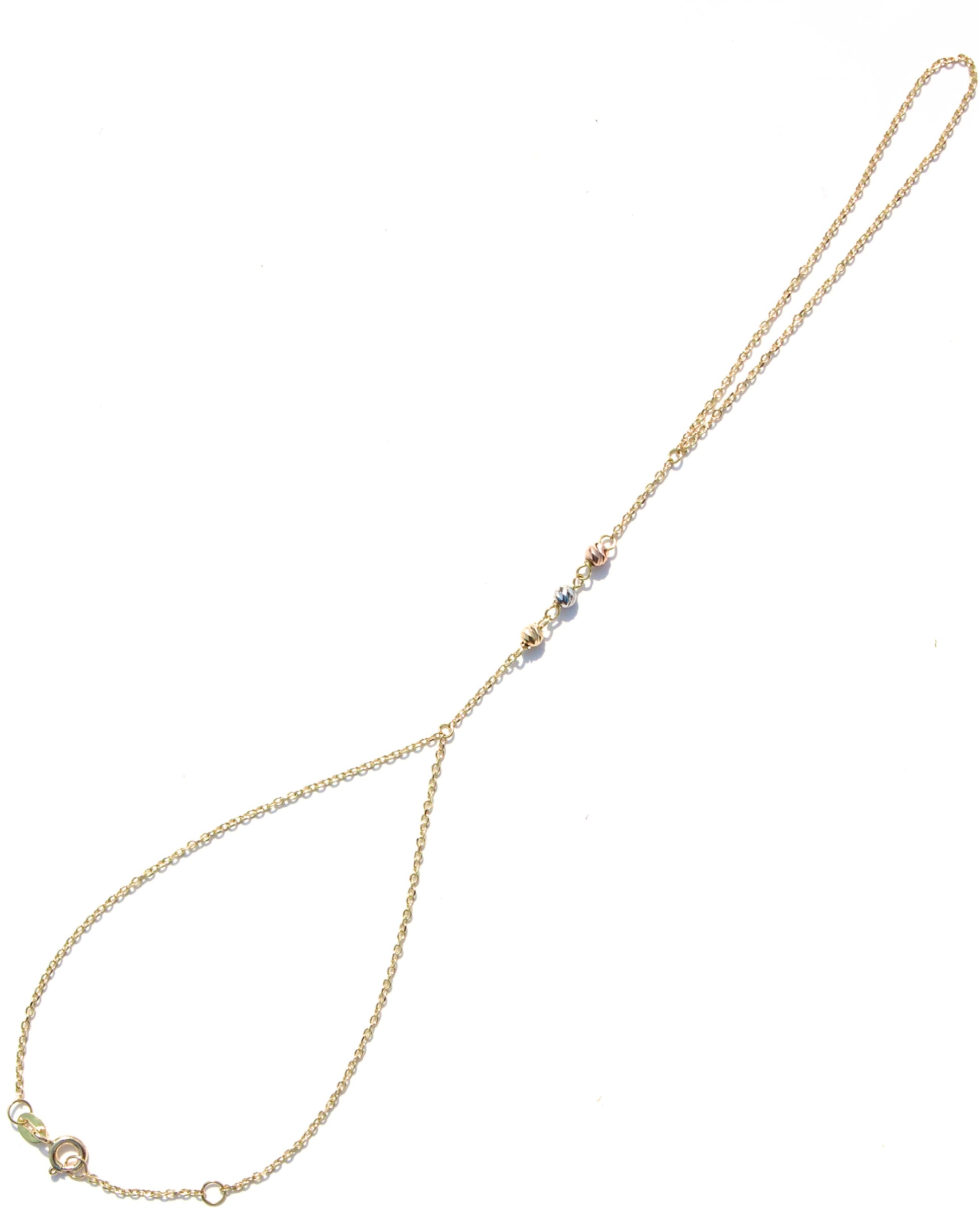 Gold Bead Hand Chain
