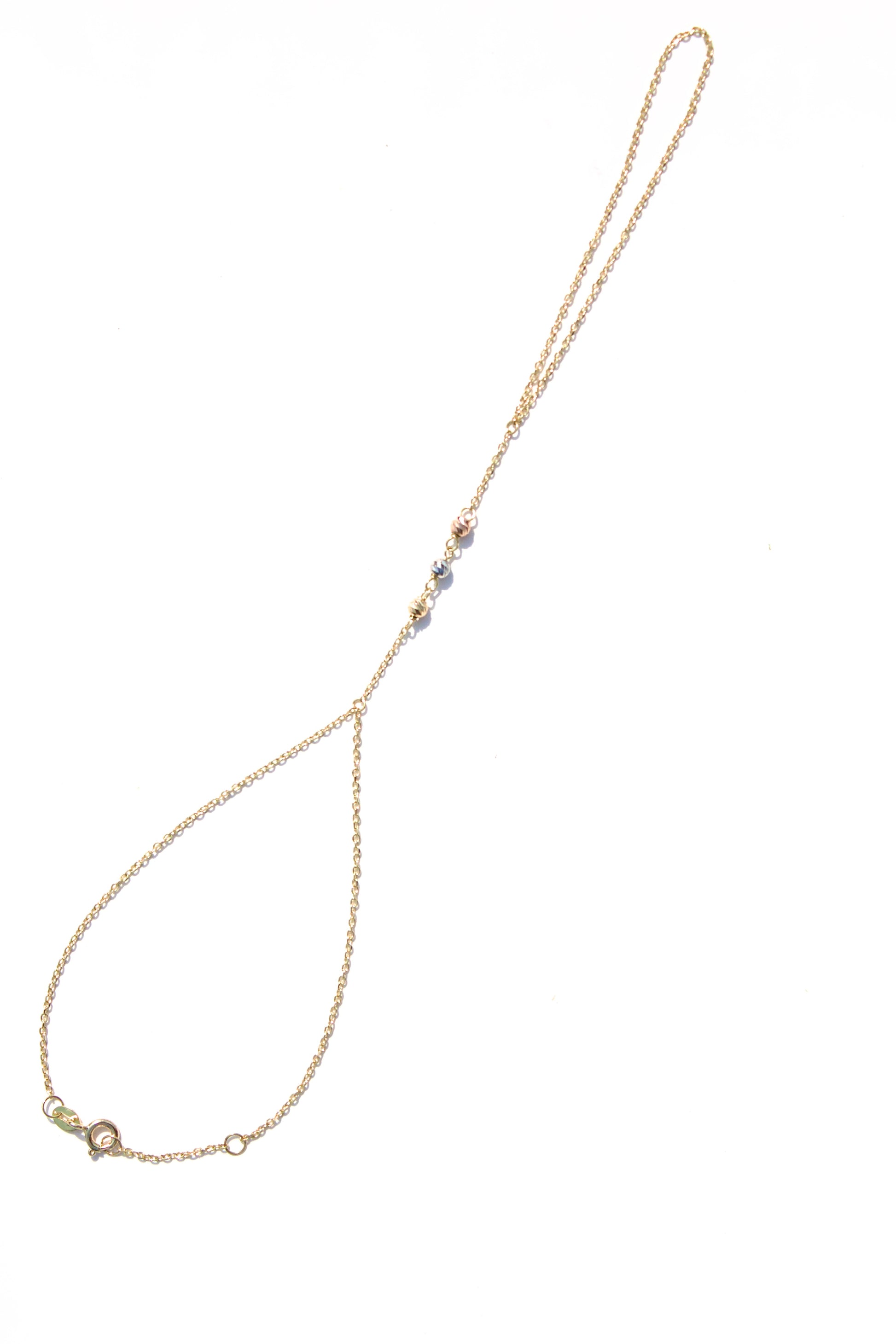 Gold Bead Hand Chain